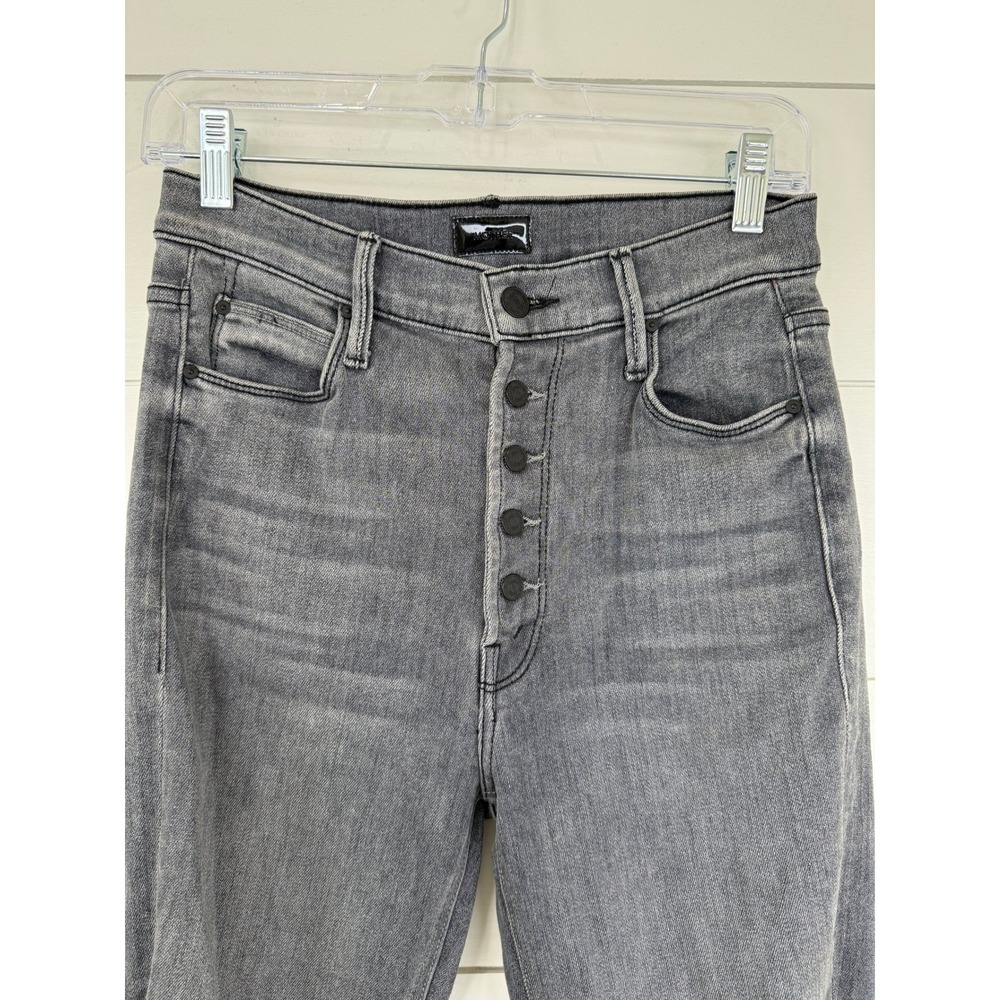 Mother THE PIXIE DAZZLER ANKLE FRAY Jeans Women 27 DIGGING UP DIRT Button Fly - Picture 3 of 10